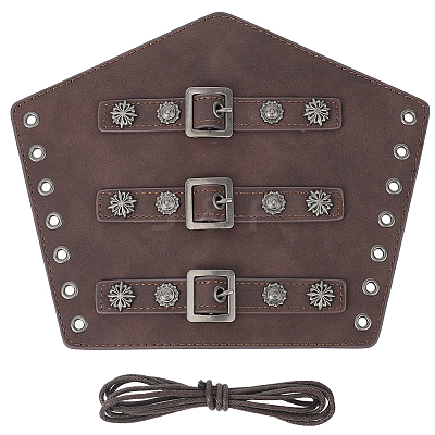 Imitation Leather Cuff Cord Bracelets AJEW-WH20033-034B-1