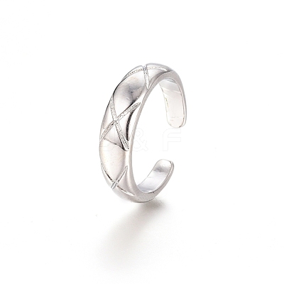 Brass Cuff Toe Rings RJEW-G100-11P-1