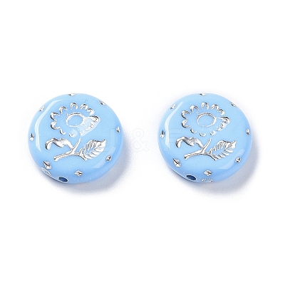 Opaque Acrylic Beads OACR-G016-27C-1