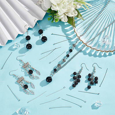 900Pcs 3 Styles 304 Stainless Steel Eye Pins STAS-PH0004-90-1