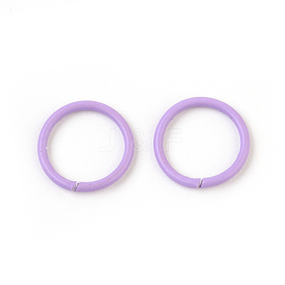 Spray Painted Iron Open Jump Rings IFIN-F149-B04-1