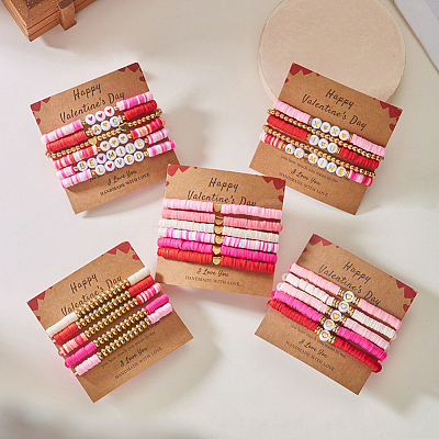 DIY Valentine's Day Bracelets Kits DIY-PA0001-52-1