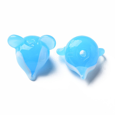 Handmade Transparent Lampwork Beads LAMP-T011-12A-1