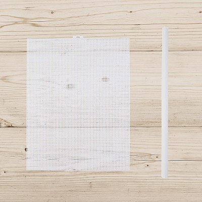 4 Sheets Rectangle Plastic Mesh Canvas Sheets DIY-CP0012-72A-1