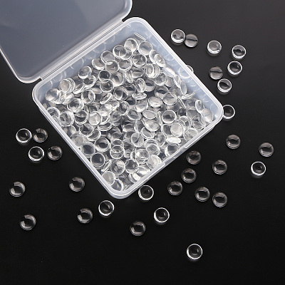 200Pcs Transparent Glass Cabochons GGLA-YW0001-05-1