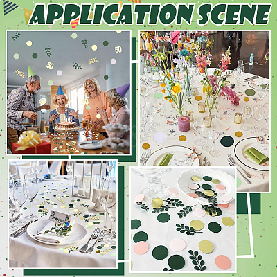 200Pcs Round Paper Table Scatter Confetti DIY-SC0032-57B-1