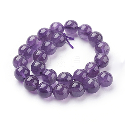 Natural Amethyst Beads Strands G-G099-8mm-2-1