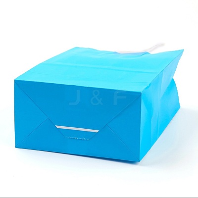 Pure Color Kraft Paper Bags AJEW-G020-B-01-1