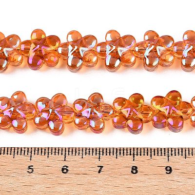 Electroplate Glass Beads Strands EGLA-T028-02G-1