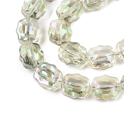 Electroplate Glass Beads Strands EGLA-T021-05D-1