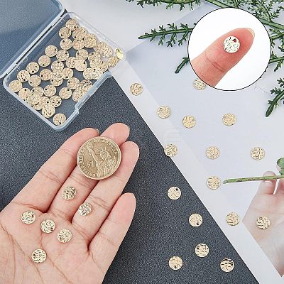 100Pcs Brass Charms KK-FH0004-61-1