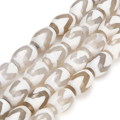 Tibetan Style dZi Beads Strands GG-CBA4812-C06-8X12MM-1