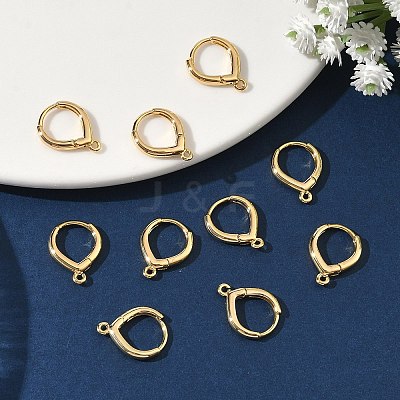 SHEGRACE Brass Hoop Earrings Findings XGR0158G-94G-1