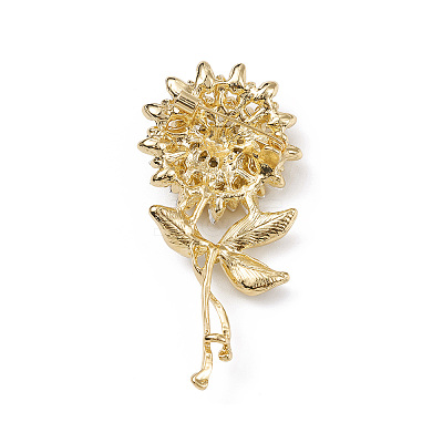 Rhinestone Brooch Pin PALLOY-K002-01KCG-03-1