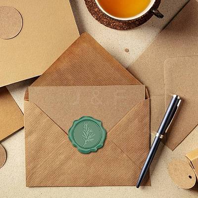 100Pcs Adhesive Wax Seal Stickers DIY-CP0009-47C-1