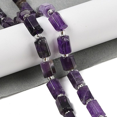 Natural Amethyst Beads Strands G-Q023-C01-01-1