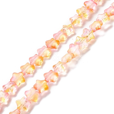 Transparent Glass Beads Strand X1-GLAA-F112-04I-1