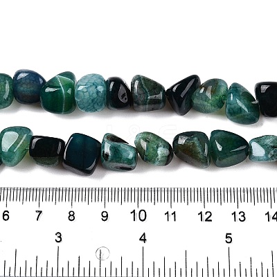 Natural Dyed & Heated Agate Beads Strands G-N342-65B-1