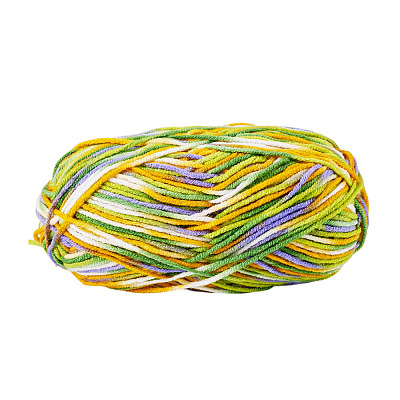 Polyester Fibers Knitting Yarn DIY-TADJ0002-005A-1