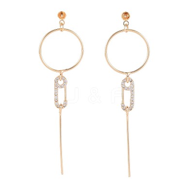 Brass Micro Pave Clear Cubic Zirconia Stud Earring Findings KK-S364-144-1