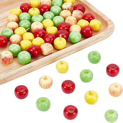 60Pcs 4 Styles Mini Artificial Apple DJEW-CA0001-15-1