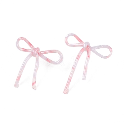 Cellulose Acetate(Resin) Stud Earrings EJEW-T020-01B-1