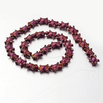 Electroplate Non-magnetic Synthetic Hematite Bead Strands G-F300-52A-1