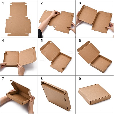 Kraft Paper Folding Box CON-F007-A10-1