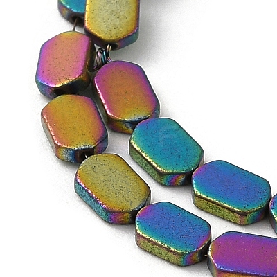 Electroplated Synthetic Non-Magnetic Hematite Beads Strands G-E610-A01-RC-1