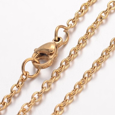 Ion Plating(IP) 304 Stainless Steel Necklace MAK-G004-04G-1