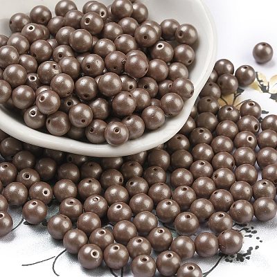 Baking Paint 3/0 Glass Seed Beads SEED-A034-02H-1