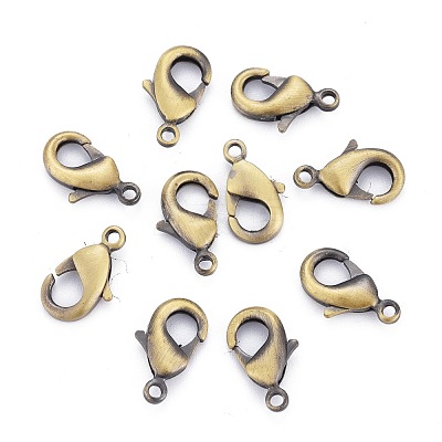 Brass Lobster Claw Clasps KK-902-AB-1
