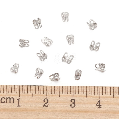Tarnish Resistant 304 Stainless Steel Bead Tips STAS-R063-19-1