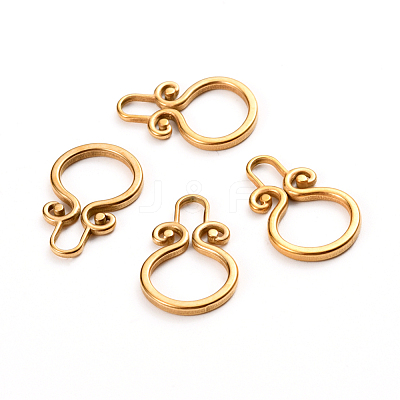 Ion Plating(IP) 304 Stainless Steel Toggle Clasps Parts STAS-D142-03C-G-1