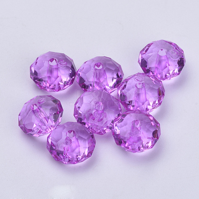 Transparent Acrylic Beads TACR-Q258-10mm-V48-1
