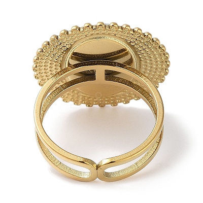 Ion Plating(IP) 304 Stainless Steel Ring RJEW-B059-03G-04-1
