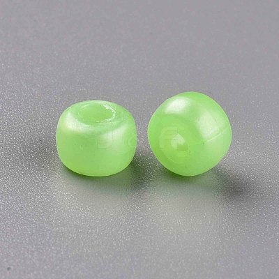 Plastic Pearlized Beads KY-R019-01G-1