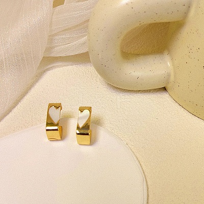 Alloy with Resin Stud Earrings WG64463-39-1