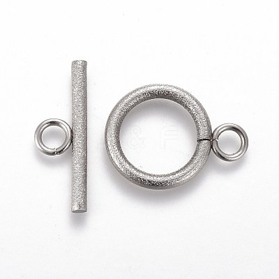 Tarnish Resistant 304 Stainless Steel Toggle Clasps STAS-P248-03P-1