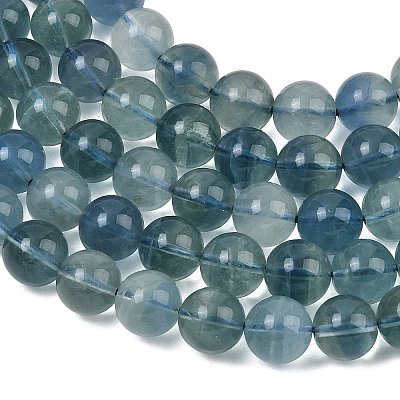 Natural Blue Fluorite Beads Strands GG-CBAF158-10mm-1