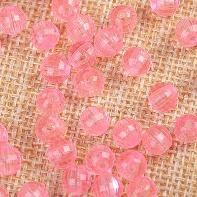 Transparent Acrylic Beads TACR-NH0001-C-06-1