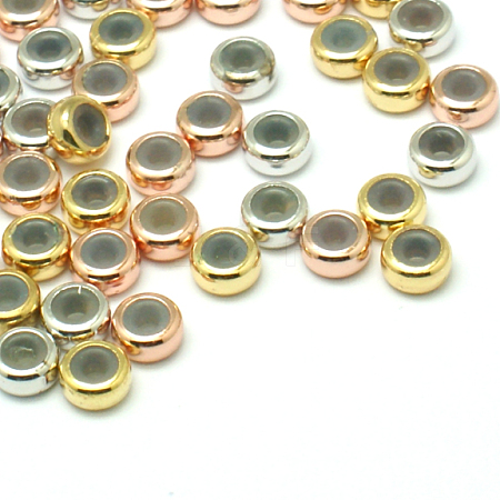 Brass Rondelle Beads KK-P130-092-NR-1