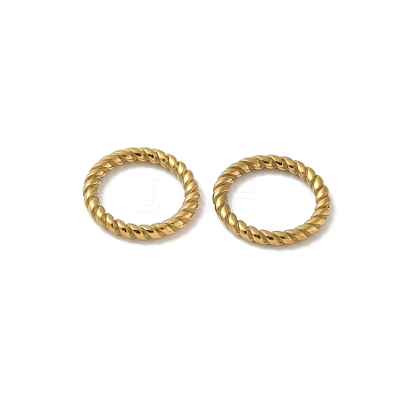 304 Stainless Steel Twisted Ring Linking Rings STAS-L300-005D-G-1