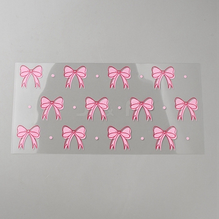 PET Plastic Picture Stickers STIC-WH0816-009H-1