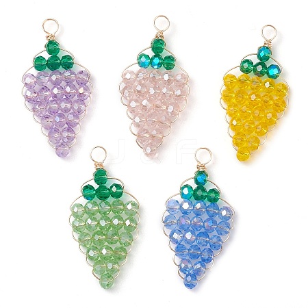 Glass Pendants PALLOY-JF03003-1