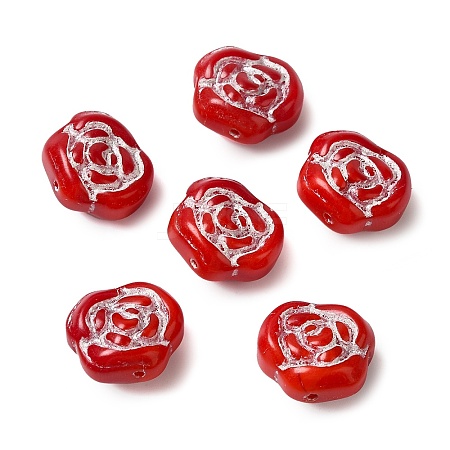 Opaque Lampwork Beads LAMP-P065-02B-10-1