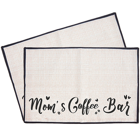 Coffee Theme Cotton and Linen Cup Mats AJEW-WH0201-012-1