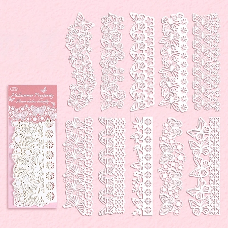 10pcs Retro Scrapbook Lace Paper PW-WGD198C-01-1