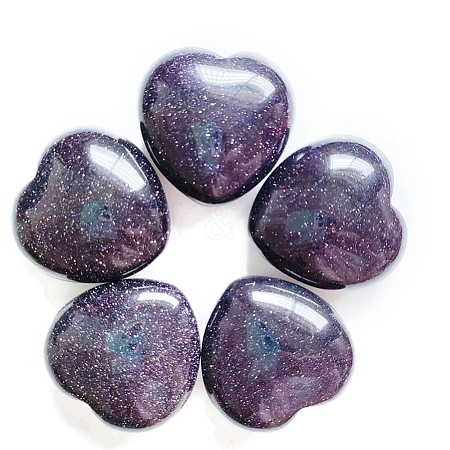 Synthetic Blue Goldstone Healing Stones PW-WG48905-09-1