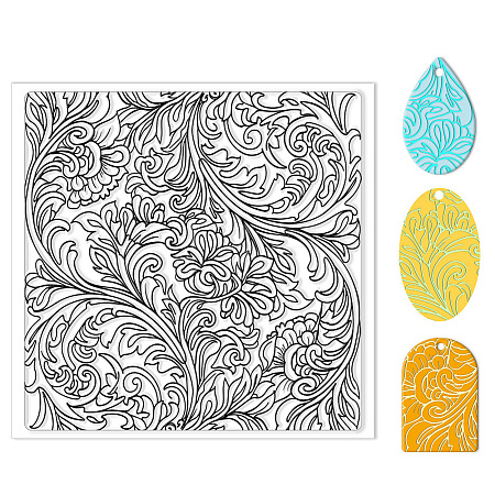 Silicone Clay Texture Mat AJEW-WH0447-023-1